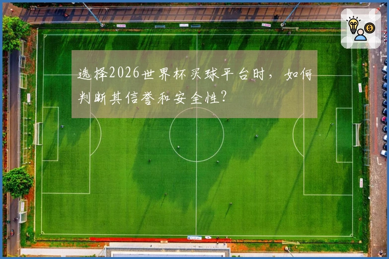 选择2026世界杯买球平台时，如何判断其信誉和安全性？