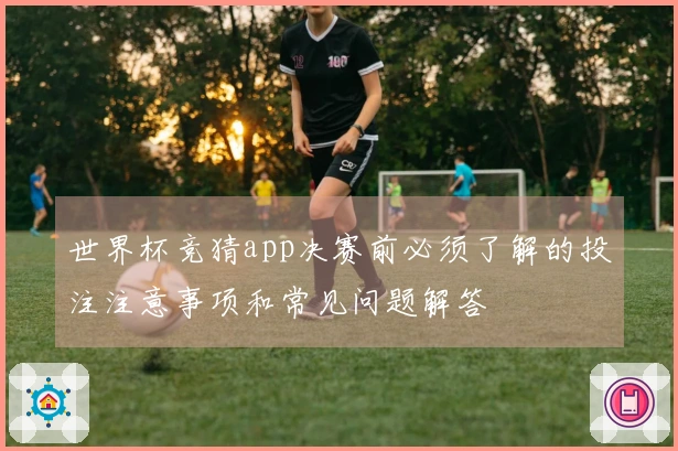 世界杯竞猜app决赛前必须了解的投注注意事项和常见问题解答
